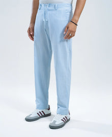 New Sky Blue Irish Linen Lightweight Trousers