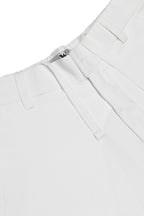 Egg White Irish Linen Slim-Fit Trousers
