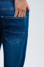 Mid Blue Stretch Denim – Clean Look, Zero Effort | Slim Fit