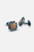 Contemporary Gunmetal & Bronze Geometric Octagonal Cufflinks (Cufflink 457)