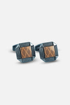 Contemporary Gunmetal & Bronze Geometric Octagonal Cufflinks (Cufflink 457)