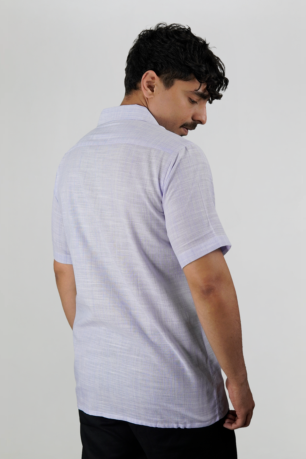 Sky Blue & White Stripe Irish Linen Cuban Shirt