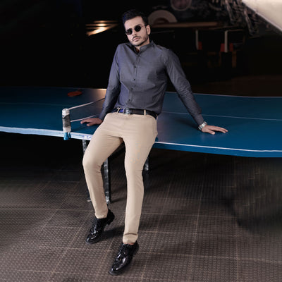 Khaki Stretch Slim Fit Chino Pant