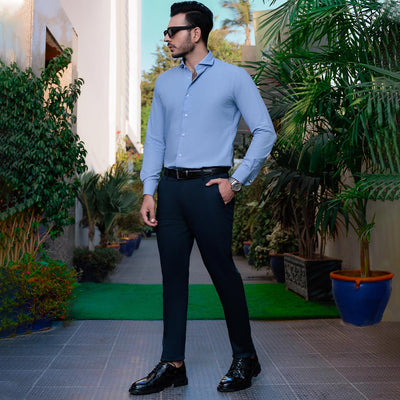 Navy Stretch Slim Fit Chino Pant