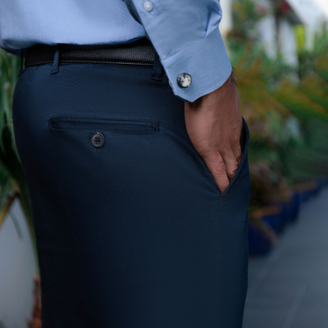 Navy Stretch Slim Fit Chino Pant