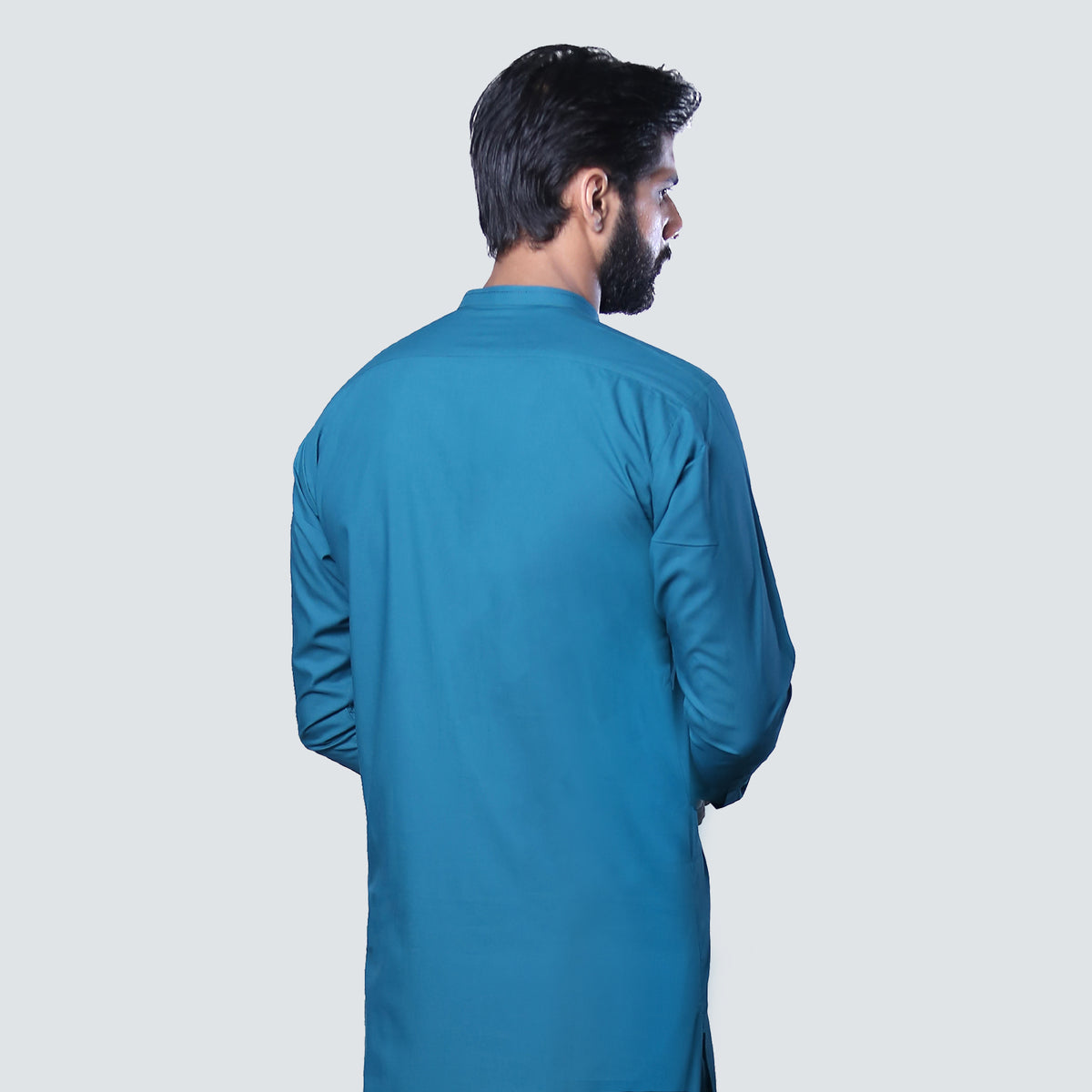 LIGHT TEAL BLANDED DESIGNER KAMEEZ SHALWAR