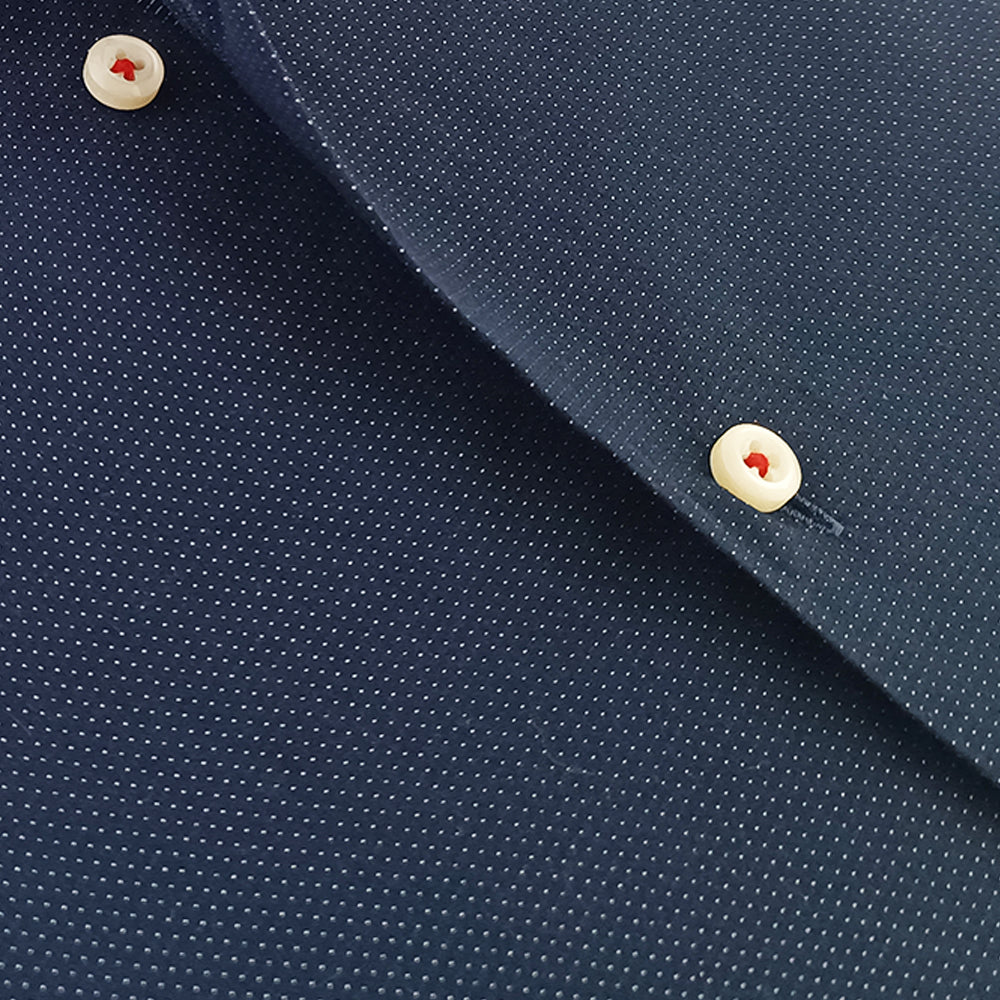 NAVY BLUE DOTTED DESIGNER SHIRT