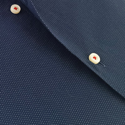 NAVY BLUE DOTTED DESIGNER SHIRT