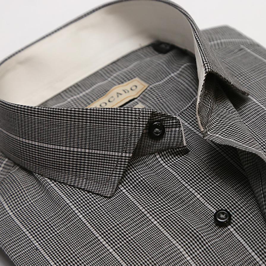 LIGHT GREY CHECK SHIRT