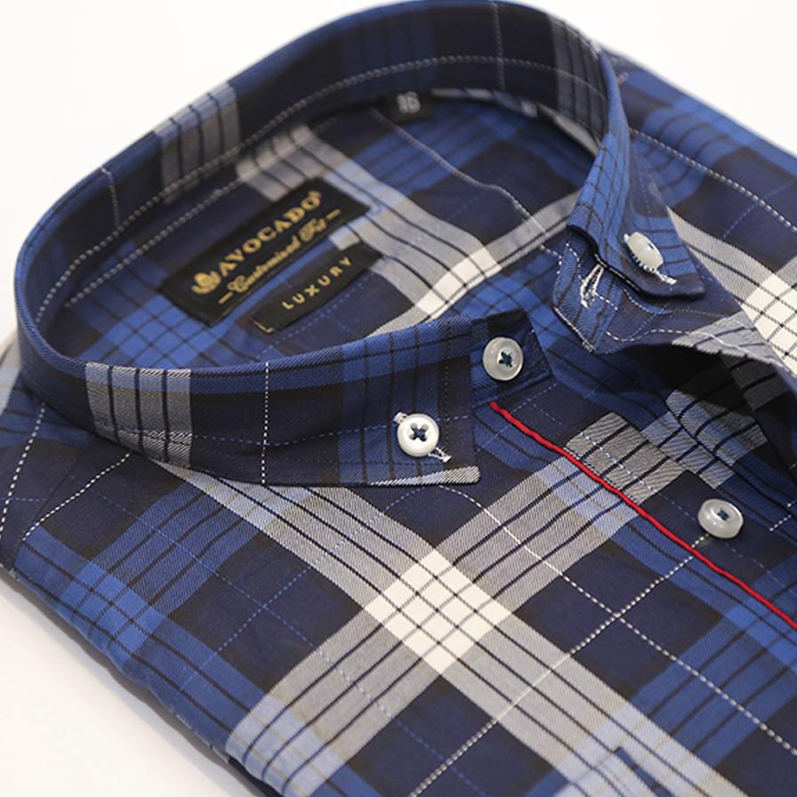 NAVY BLUE BUTTON DOWN SHIRT