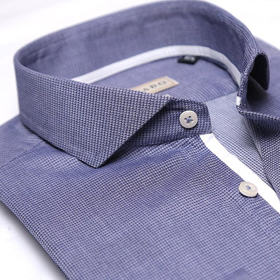 DULL BLUE JACQUARD DESIGNER SHIRT
