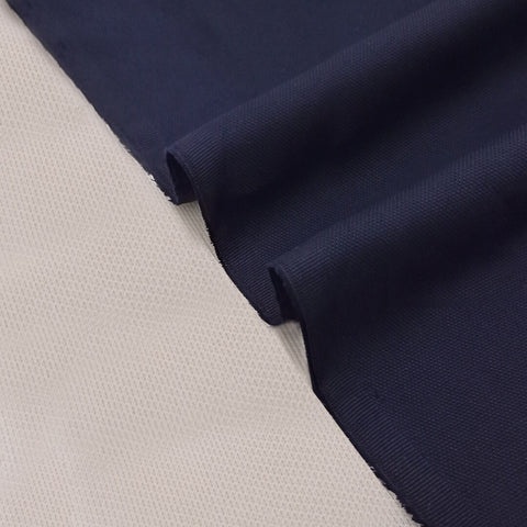 Dark Navy Self Texture Cotton Fabric For Men