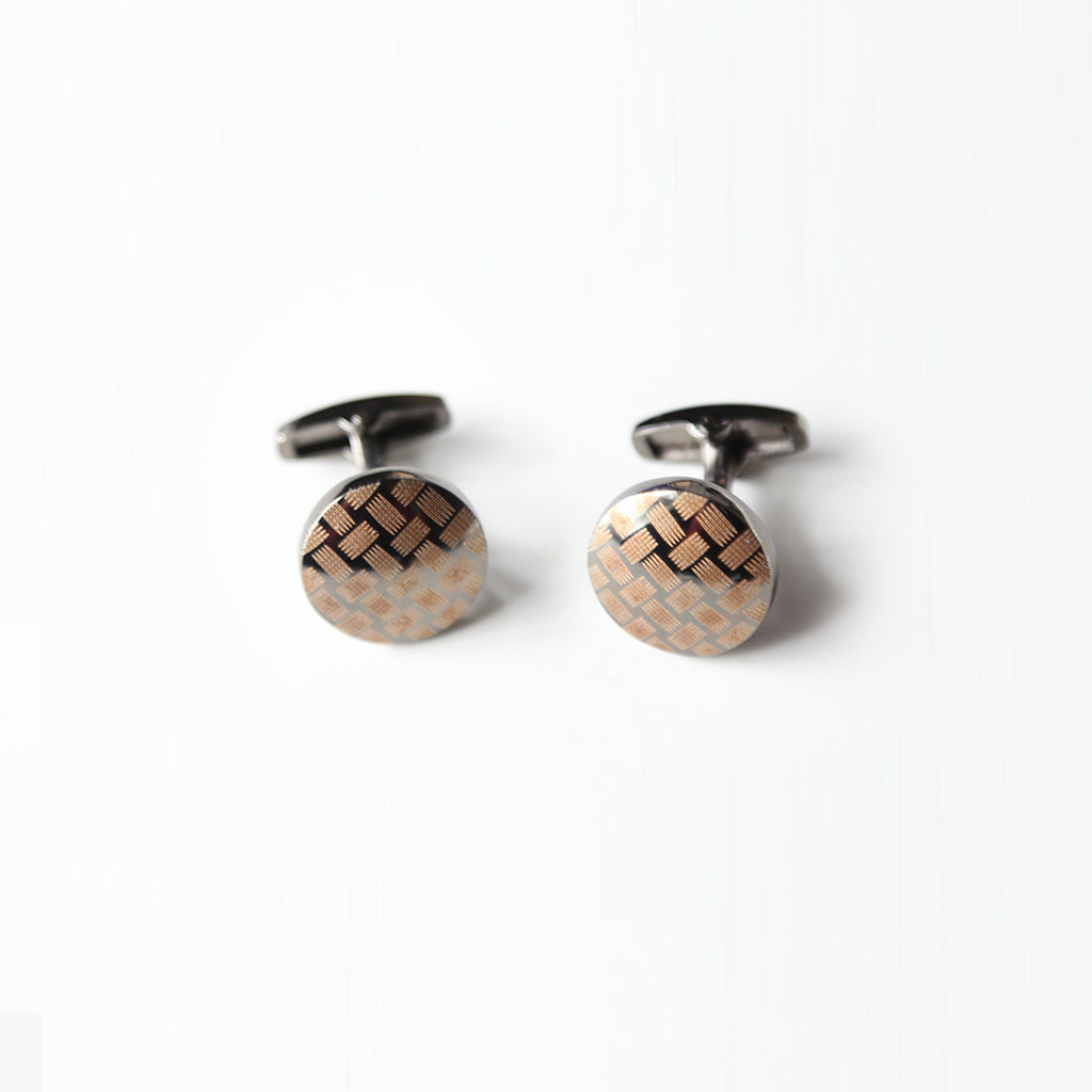 circle shape cufflink