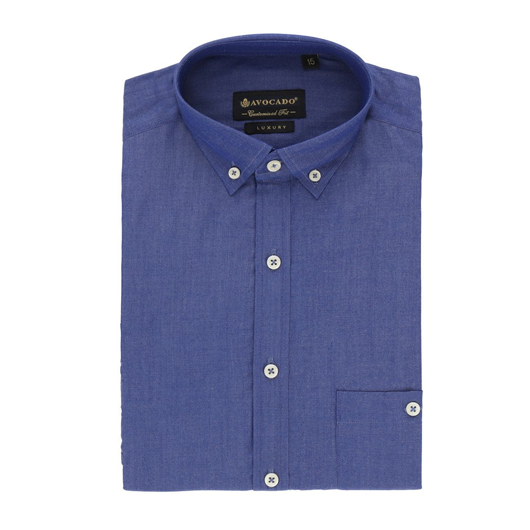 DARK BLUE BUTTON DOWN SHIRT