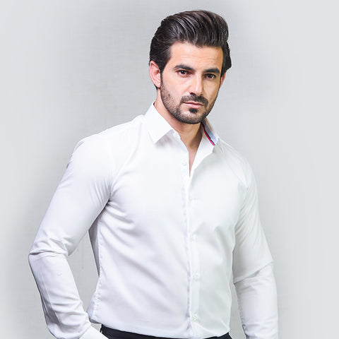 white designer dress shirt online in Pakistan