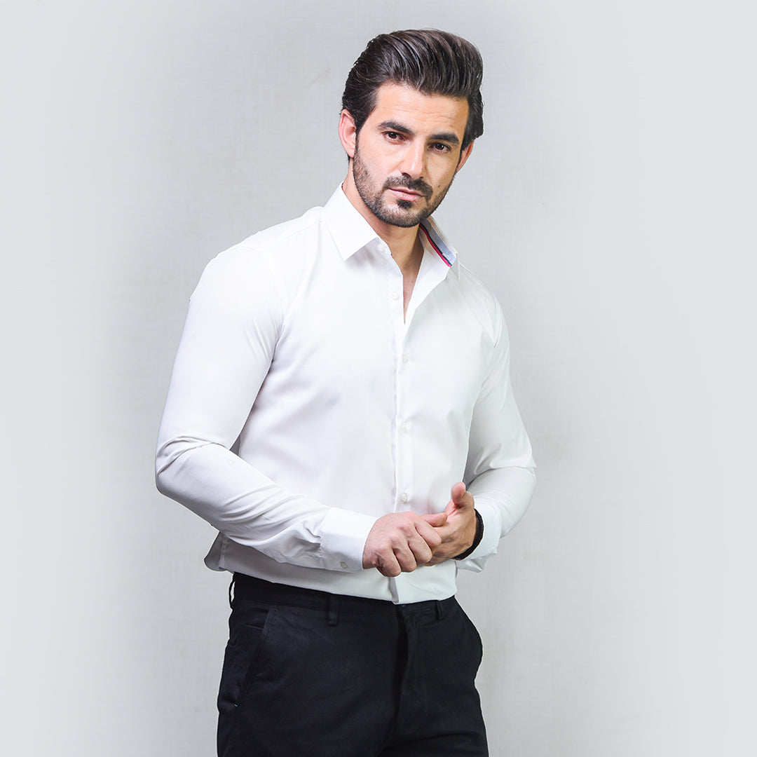 white designer dress shirt  by Avocado menswear