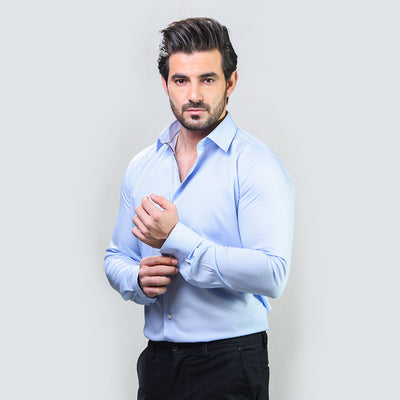 Blue DESIGNER SHIRT By Avocado menswear