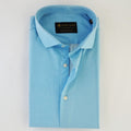 Sea Blue White Dotted Texture Shirt