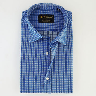 Royal Blue & White Texture Shirt