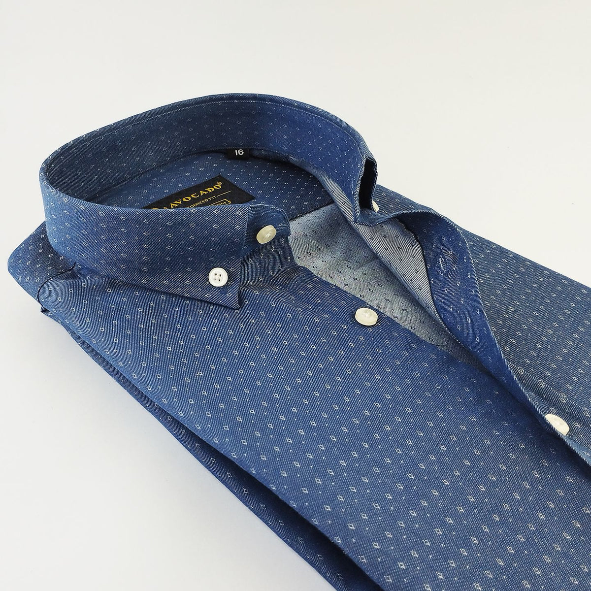 Denim Box Texture Shirt