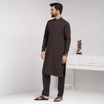 Dark Brown Premium Blanded Designer Kurta Pajama