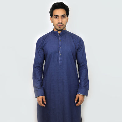 Navy Blue texture Shalwar Kameez