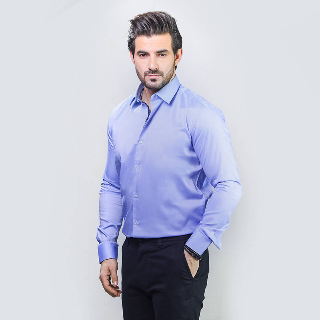 SKY BLUE DESIGNER DRESS SHIRT