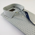 Dark Green Stripe Flower Printed Shirt by avocado mens clothing
