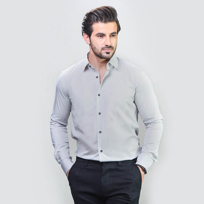 LIGHT GREY DESIGNER SHIRT by avocado menswear