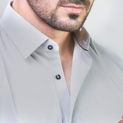 LIGHT GREY DESIGNER SHIRT by avocado