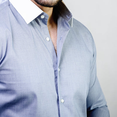 Light Blue Stripe Formal Shirt for men
