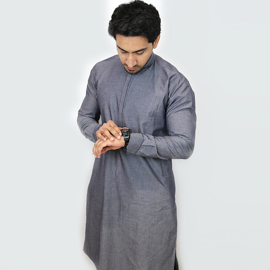 Grey Shalwar Kameez