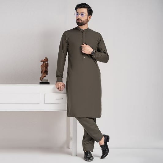 Dark Green Premium Blanded Designer Kurta Pajama