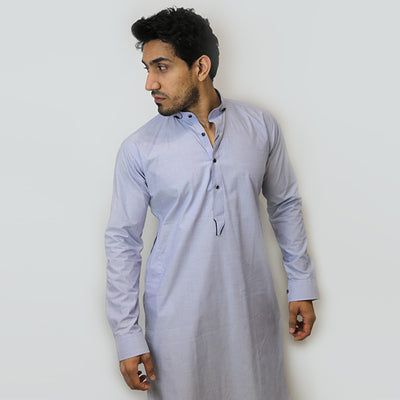 Light blue Shamrey Shalwar Kameez