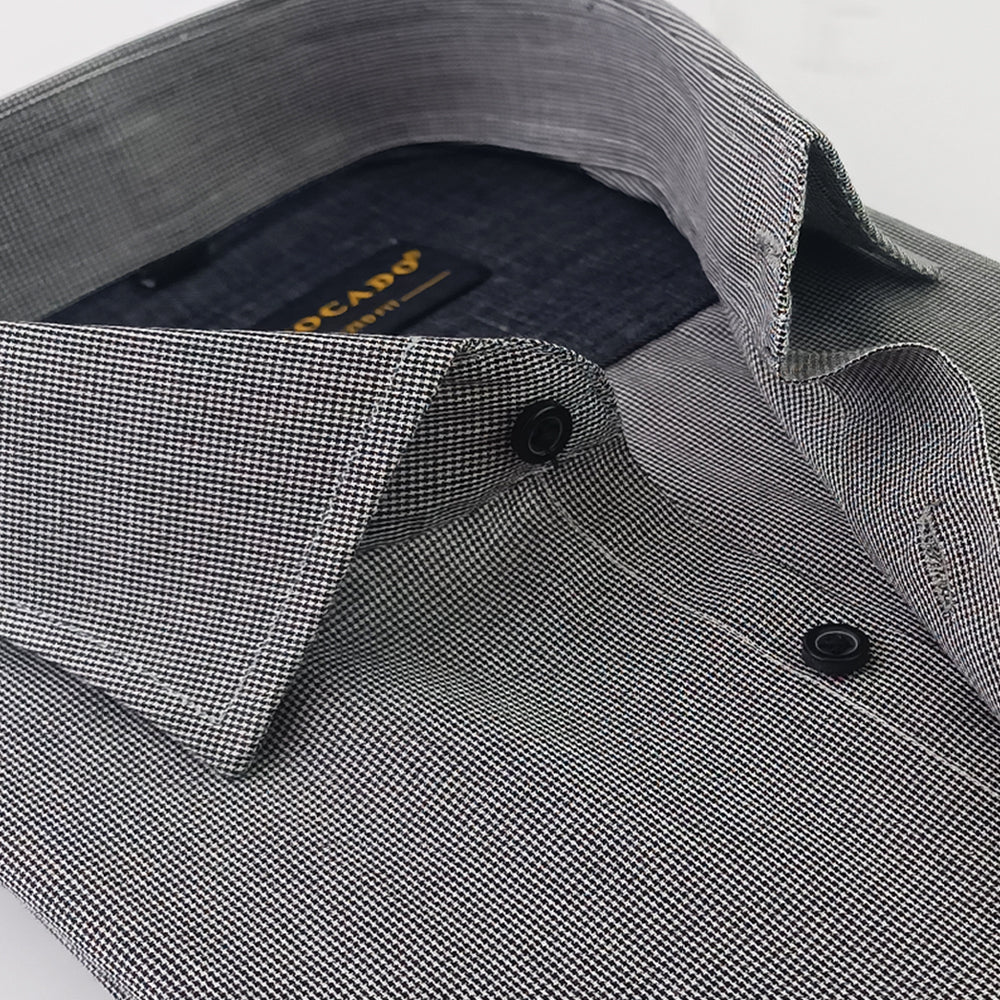 Grey & Black Small checkered Shirt online in pakistan