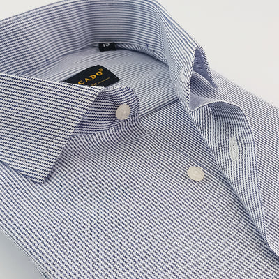 Navy Blue & White Textured Shirt buy online in pakistan