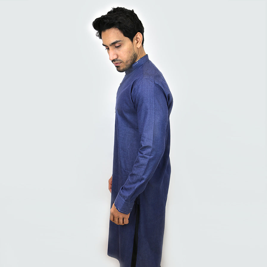 Navy Blue texture Shalwar Kameez