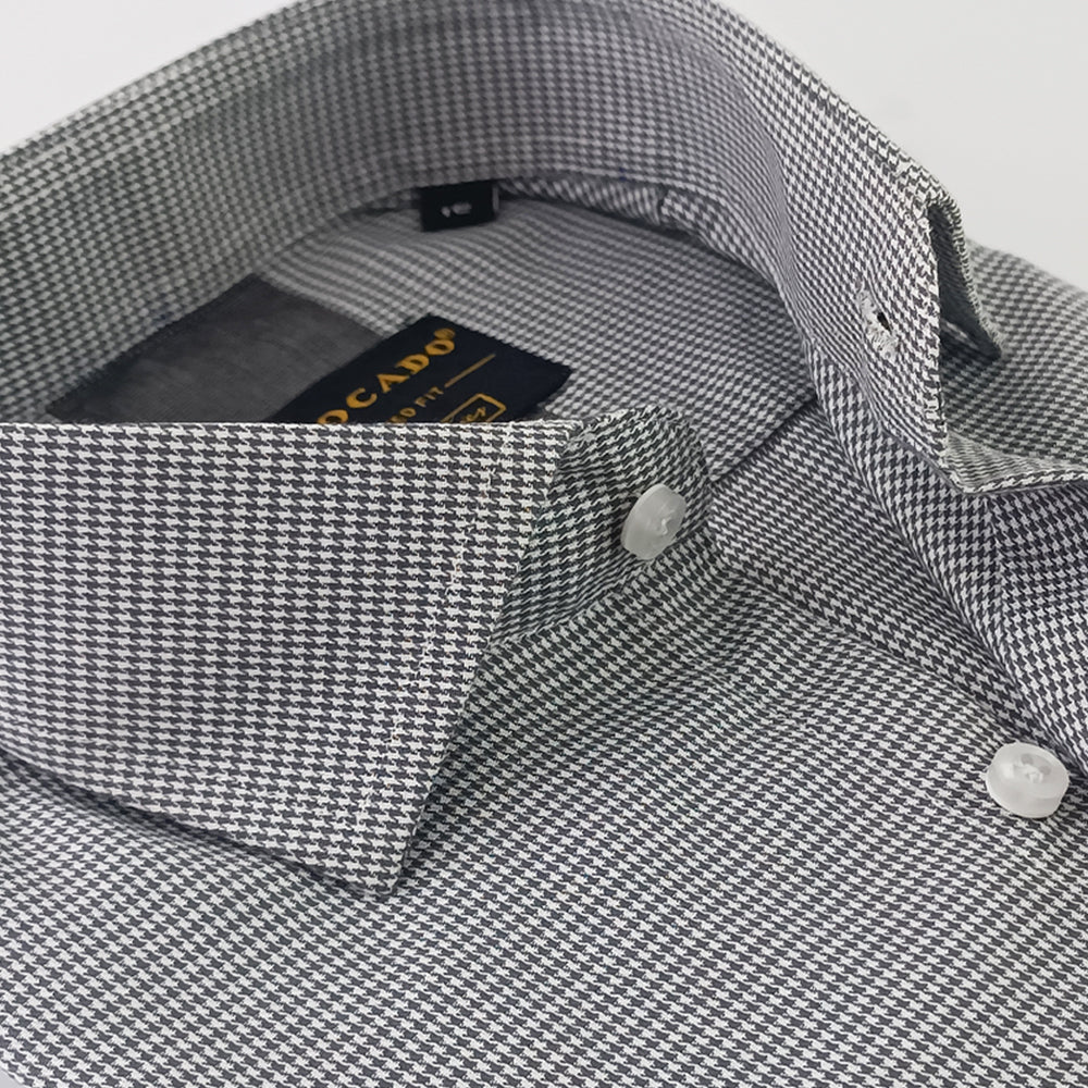Off White & Grey Checkered Shirt online in pakistan