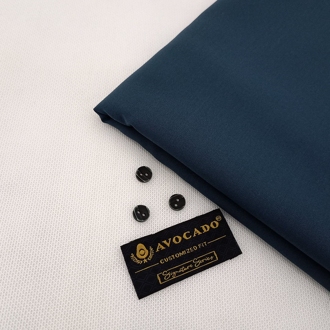 Prusian Blue Shalwar Kameez 100% Original Grace Blanded fabric