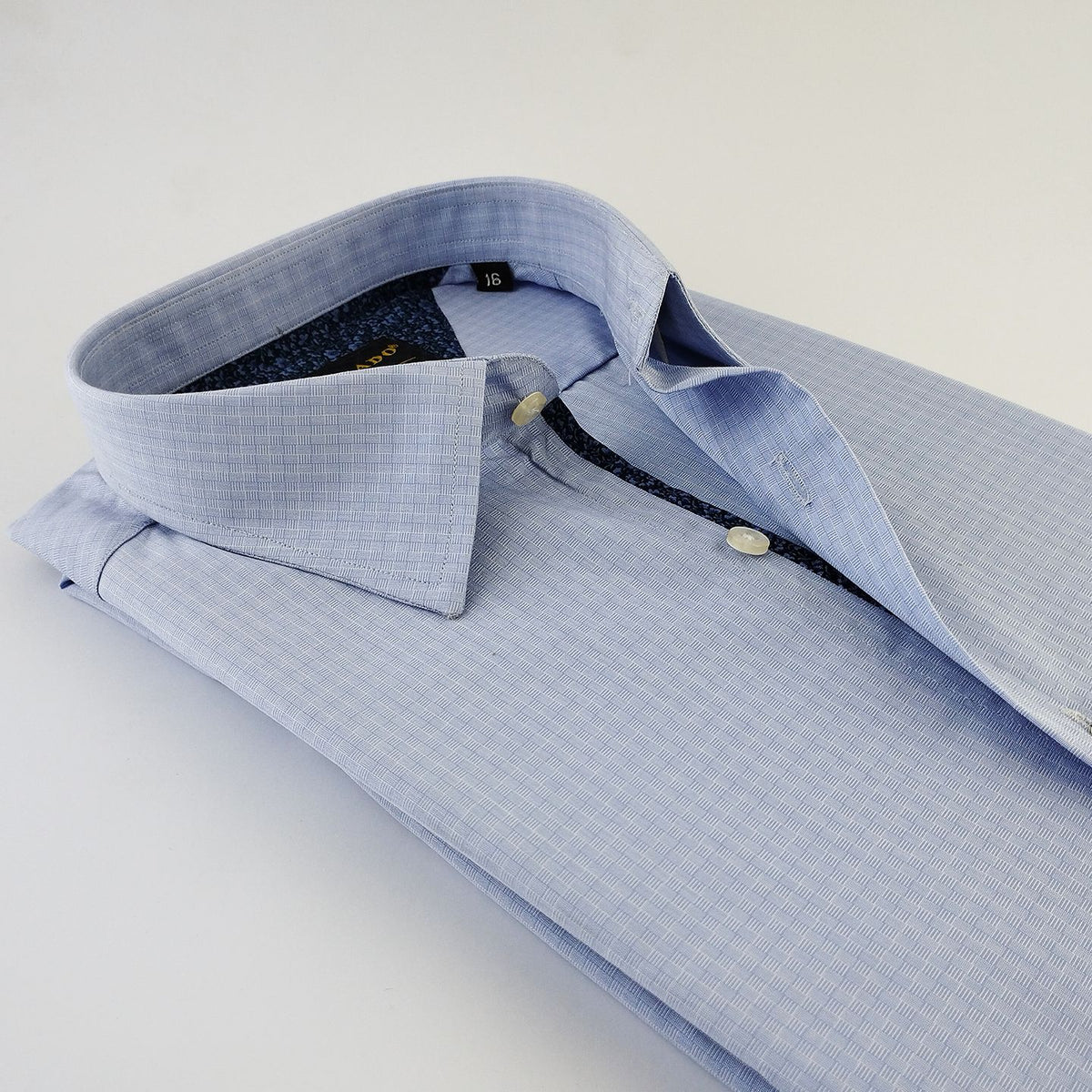 Light Blue Box Texture Shirt