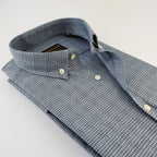 Dull Blue & Black Checkered Shirt
