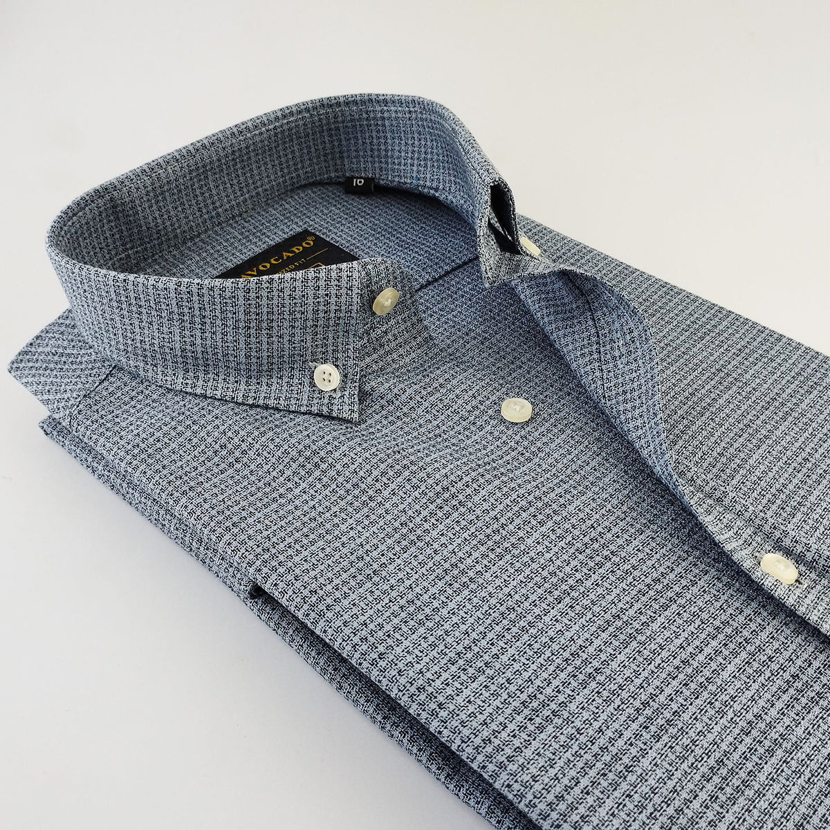 Dull Blue & Black Checkered Shirt