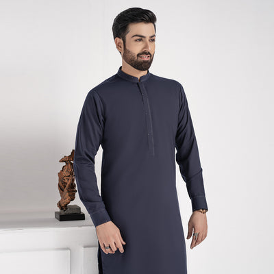 Navy Premium Blanded Designer Kameez Shalwar