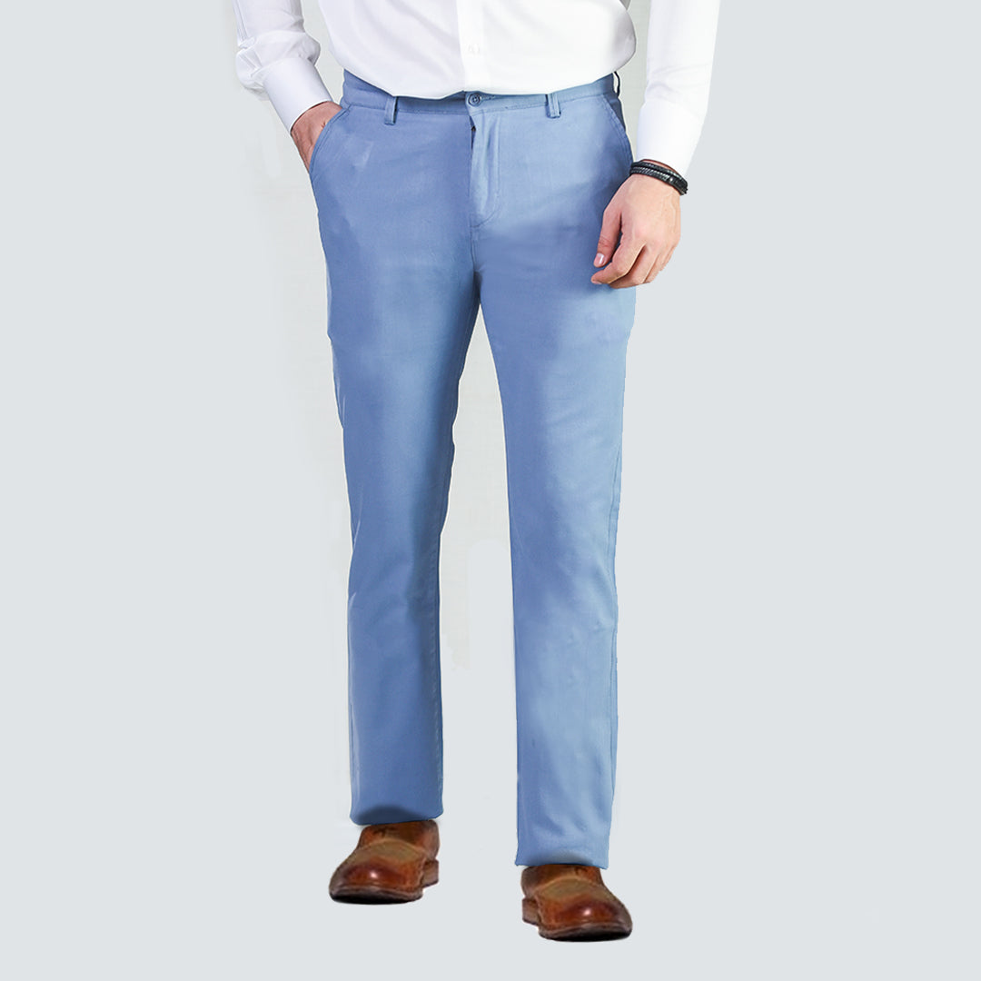 Blue Slim Fit Cotton Chino Pant