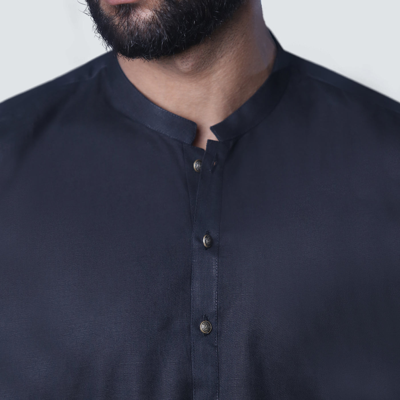 Black Cotton Shalwar Kameez By Avocado menswear