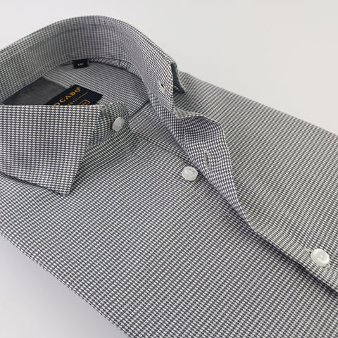Off White & Grey Checkered Shirt