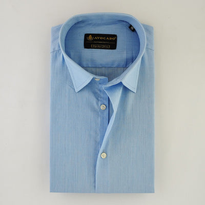 Light Blue Lining Irish Texture Shirt