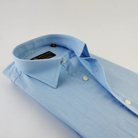 Light Blue Lining Irish Texture Shirt