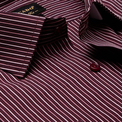 Dark Brown Striped Shirt for men in pakistan