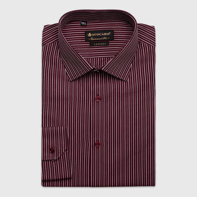 DARK BROWN STRIPED SHIRT